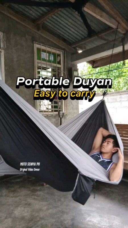 portable Duyan Hammock #duyan #hammock #xtrachallenge #motosenpaiph