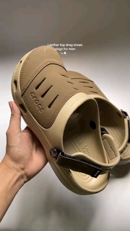 LEATHER TOP DRAG SHOES CLOG for MEN🔥😎 #menscrocs #clogshoesformen #clogssandal #HugotSaShopee #FreeCoinsInShopeeVideo #trend #fyp #Recos #viral