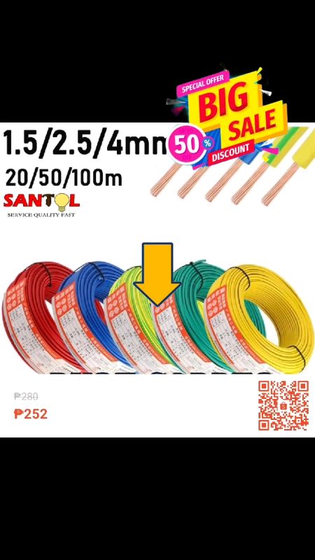 No Brand 100meters Standard Electrical Wire Single Core Cable#ShopeePHPaydaySale #MasMuraSaShopee #FreeCoinsInShopeeVideo