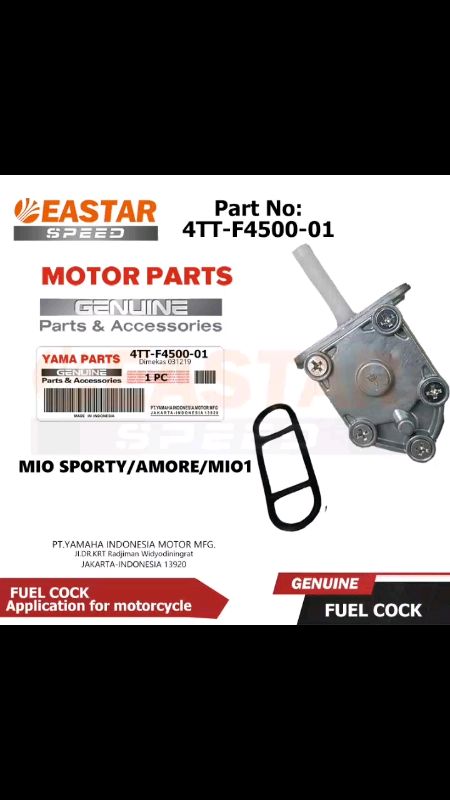 Check out R10 B4 4TT-F4500-01 fuel cock fuel pump for MIO SPORTY/AMORE/MIO1 for ₱198. Get it on Shopee now! https://s.shopee.ph/4fkNS7SzJ9