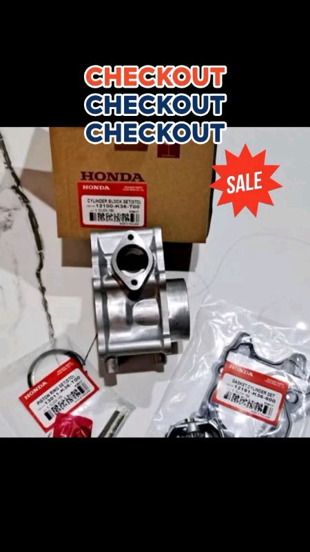 HONDA CLICK 150 V1/V2 HONDA ADV 150 AIRBLADE 150 CYLINDER BLOCK SET STD PARTS THAILAND GENUINE#quality #sale #fastshipping #masmurasashopee