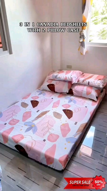 3 in 1 Canadian Full Garterized Bedsheet #MasMuraSaShopee #ShopeePHPaydaySale #FreeCoinsInShopeeVideo