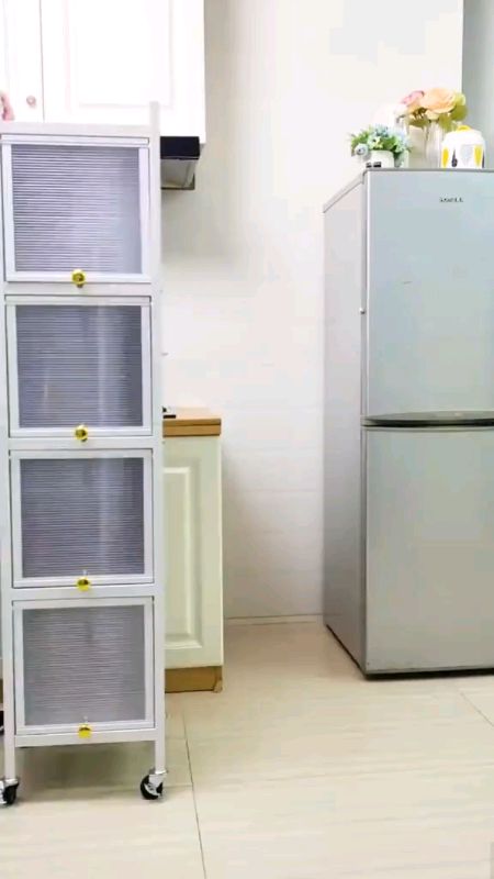 MEYOU Slim Cabinet Organizer kitchen Organizer Storage  Rack Gap Storage Ca...