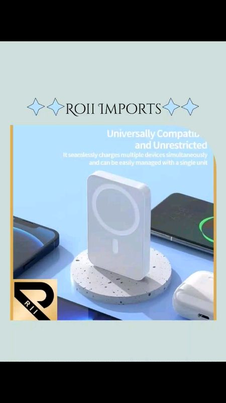 RII Magnetic Wireless  Power Bank #FreeCoinsInShopeeVideo #MasMuraSaShopee #powerbank #wirelesspowerbank