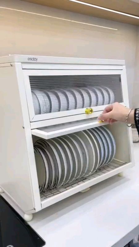 Aesthetic Dish Cabinet. Super Ganda! ? #dishcabinet #dishrack #MasMuraSaShopee #FreeCoinsInShopeeVideo #aestheticdishcabinet