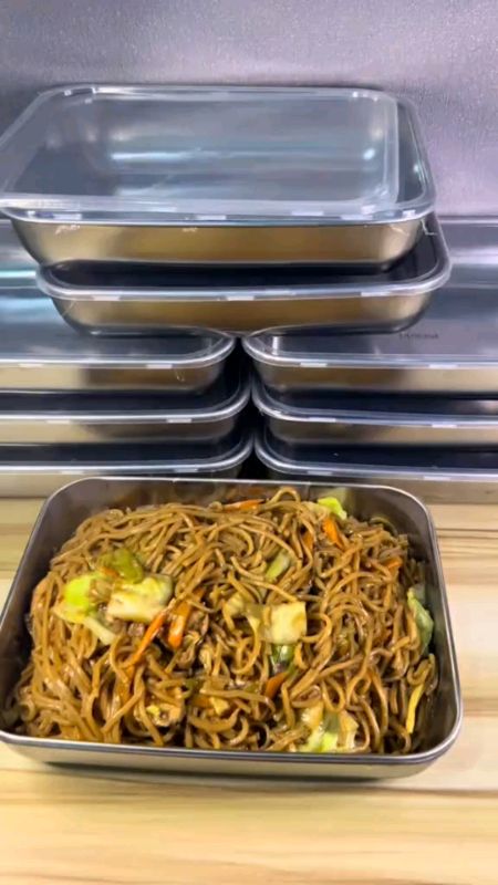 Combo 5 Stainless Tray With Cover For Food Stainless Steel Tray With Lid Marvin Agustin Food Tray DF#shopee#fyp
