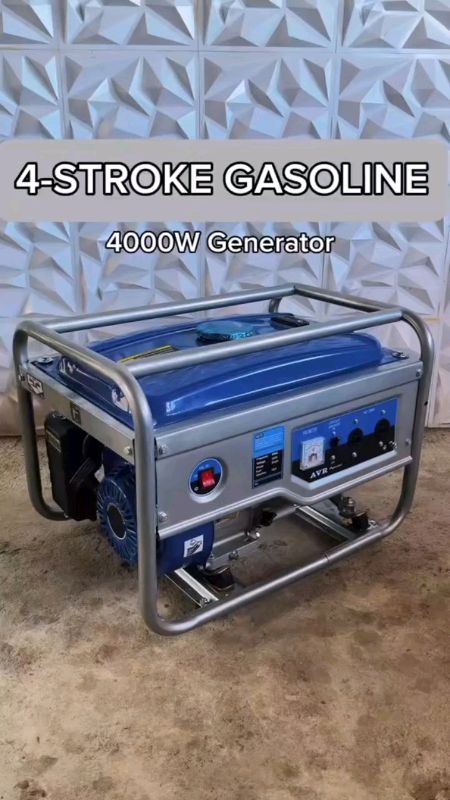 REAIM Portable Gasoline Generator 4kw/60Hz 220V Household Home Outdoor Small Generator Ultra Quiet High Quality All-copper 4-Stroke Energy Saving Gene