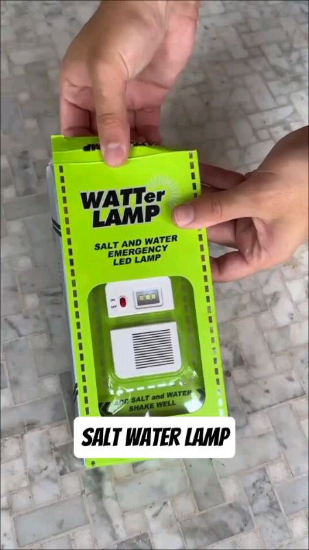 Light up the dark — no batteries, just salt and water! 💡🌊 #emergencyready  #saltwaterlamp #musthave #emergencylight #MasMuraSaShopee #freecoins