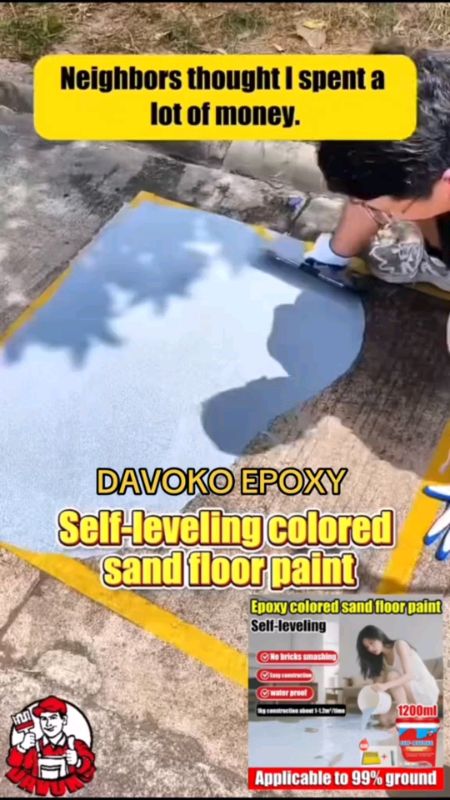 Epoxy floor paint cement#masmurasashoppe#freecoins