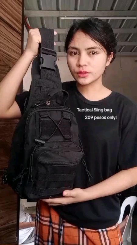 multifunctional tactical sling bag for men #FreeCoinSaShopeeVedio #MasMuraSaShopee #HugotSaShopee #ShopeePHPaydaySale