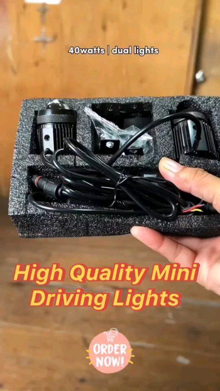 FIREFLY Mini Driving Light Version 2 Wires 40Watss‼️🛒💯♥️#lights #mini #trending #motorcycle #men #HugotSaShopee#MasMuraSaShopee #FREECOINSINSHOPEE