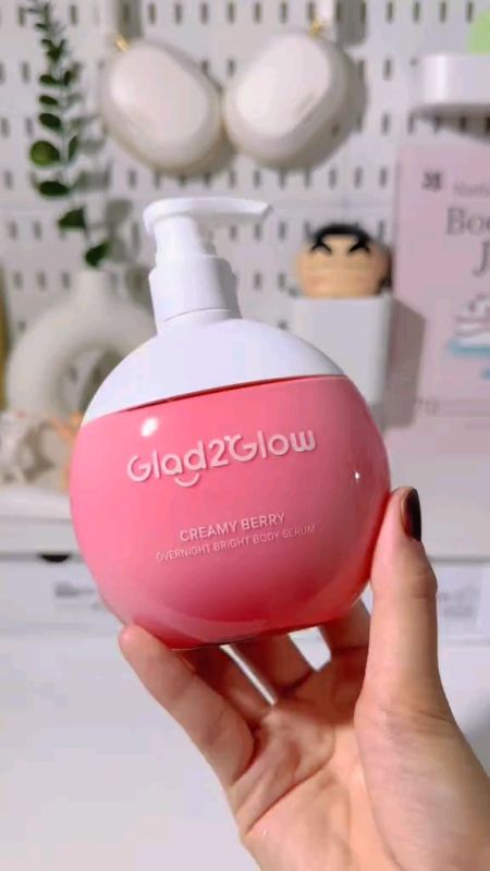 [New Launch] Glad2Glow Creamy Berry Overnight Brightening Body Lotion    #FreeCoinsInShopeeVideo #MasMuraSaShopee #shopeesale #paydaysale #lotion