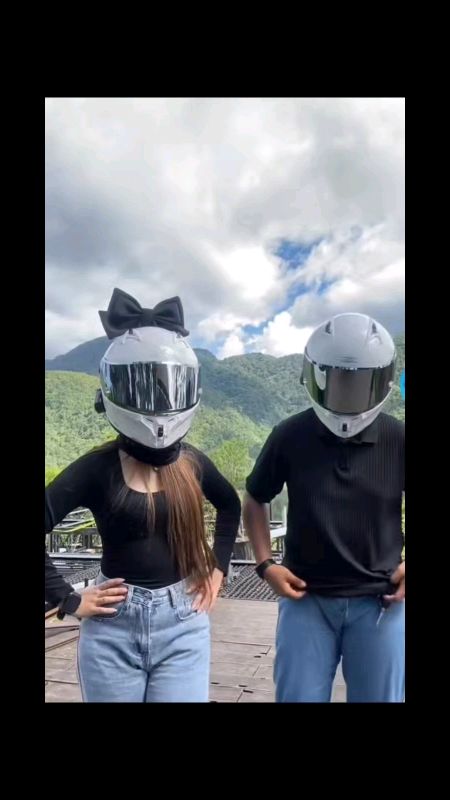 Couple helmet #couplehelmet