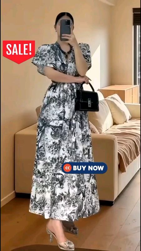 Casual midi Dress for women comfort fit floral #affordable #freecoininshoppevideo