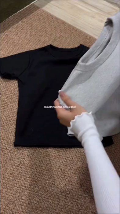 EMBROIDED BASIC  FULL LENGTH RIBBED SHIRT