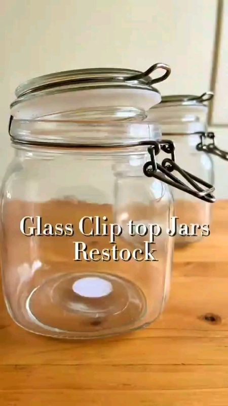 K.O. Round Glass Jar with Lock 500mL 1000ml 1500ml 2000ml Kitchen Utensils#Masmurasashopee #Freecoinsinshopee