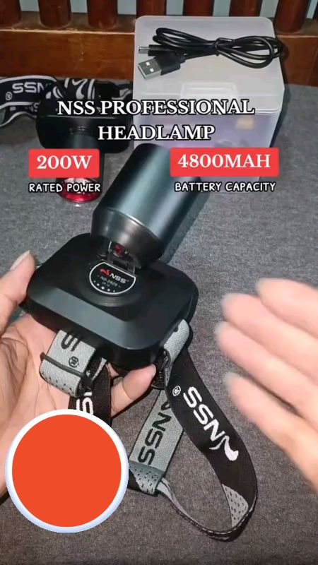 NSS Headlamp Waterproof Telescopic Zoomable Headlight 200W Outdoor Lights #NSS #FreeCoinsInShopeeVideo #HugotSaShopee #fyp