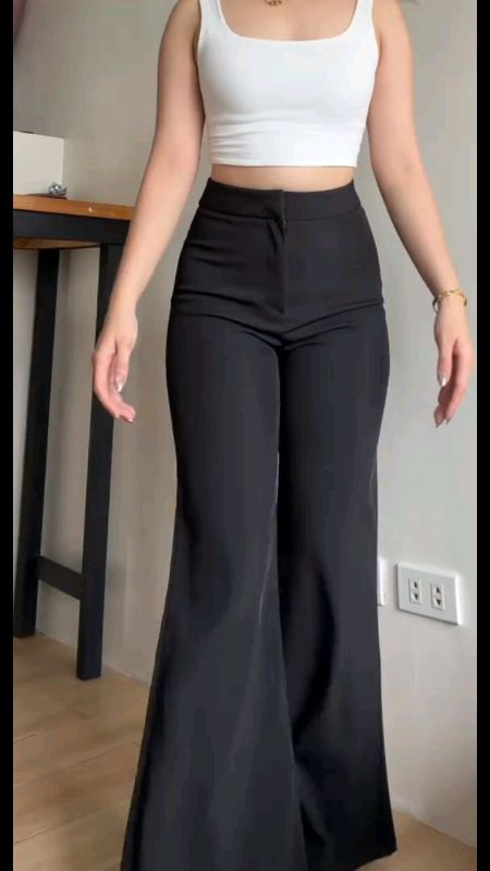 Trousers Flare Pants Womenswear Bootcut Leg Office Wear Pants#MasMuraSaShopee #trouser #flarepants #womenswear #bootcut #officepants #formalpants #fyp