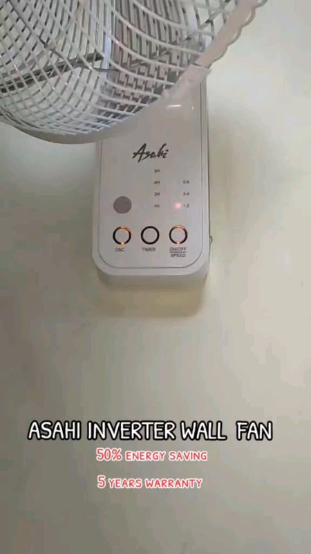 Asahi WF 630R DC Inverter Wall Fan 16 Inches #fy #fyp #MasMuraSaShopee #FreeCoinsInShopeeVideo