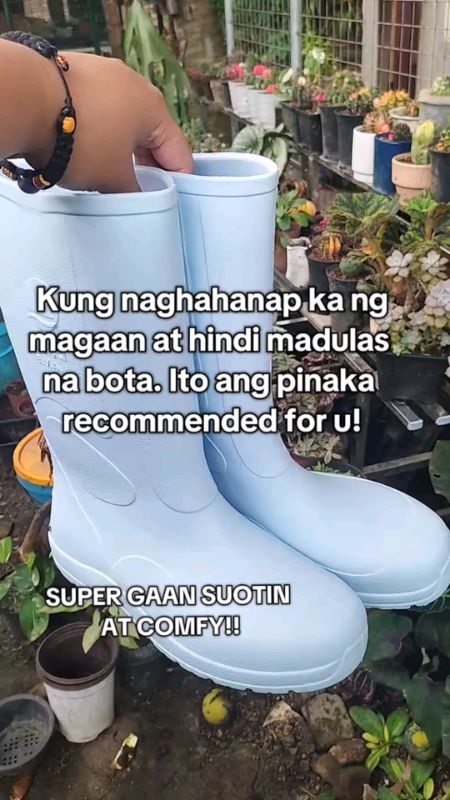Sprinter Men's Rainboots / Bota White. #shopee #trusted #magaan #mura #fyp #cheap #bota