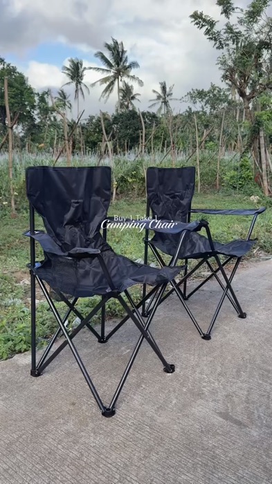 Portable Folding Chair Camping Chair Heavy Duty Folding Chair Outdoor Beach Chair Fishing Chair #campingchair #shopeefinds #fyp