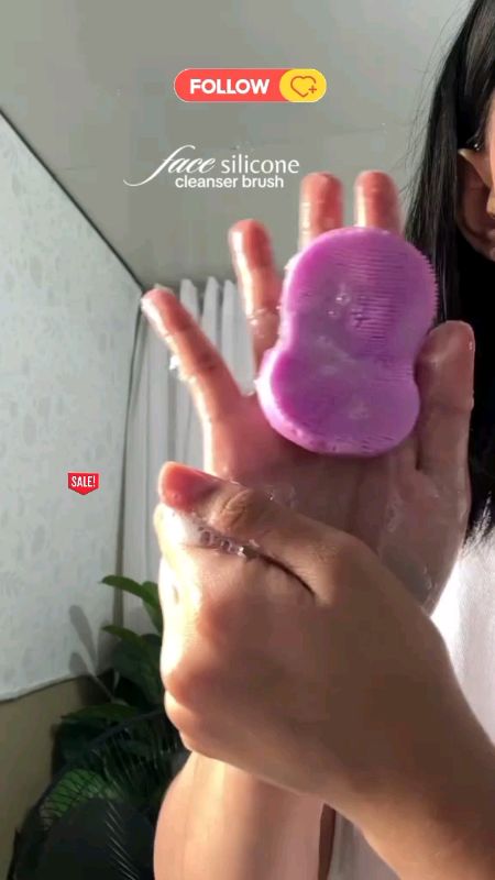 FINGER FACE SILICONE BRUSH #facesiliconebrush #siliconemakeupremover #affordable #fyp #facebrush #siliconefacebrush #skincare #facialcare #facebrush
