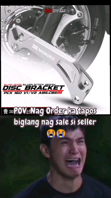 MOKOTO ELITE CNC ALLOY DISC BRAKE BRACKET 260MM FOR ADV 160/NMAX V2/V3/PCX 160/CLICK MOTORCYCLE ONLY #masmurasashopee #freecoinsinshopeevideo