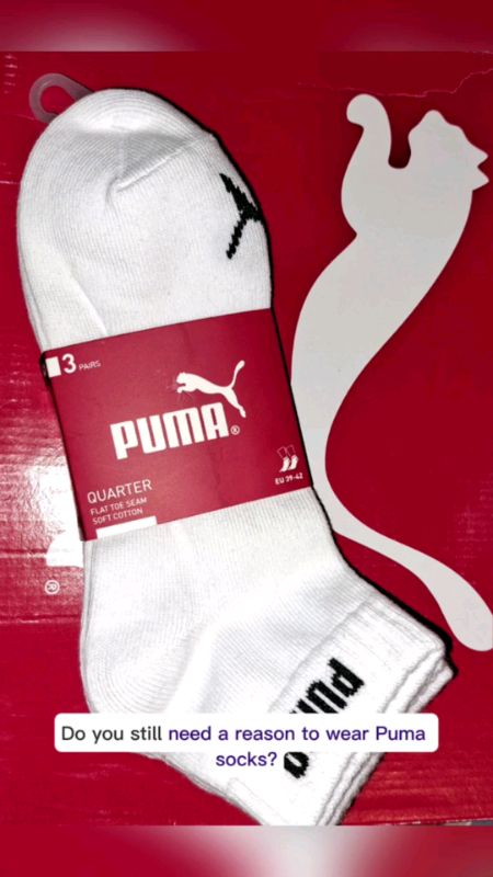 #[NEW] PUMA Unisex Quarter Socks (3- Pack) #FreeCoinsInShopeeVideo #MasMuraSaShopee #buynow