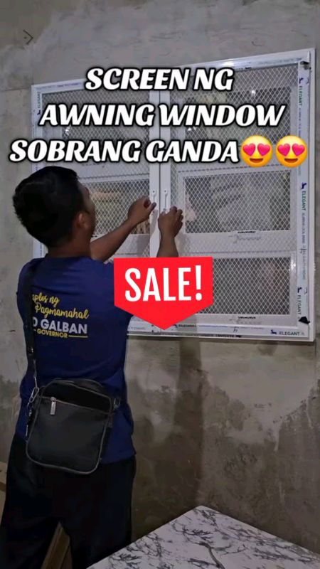 #awning window 80cm H x 80 cm w (double panel)#FreeCoinsInShopeeVideo