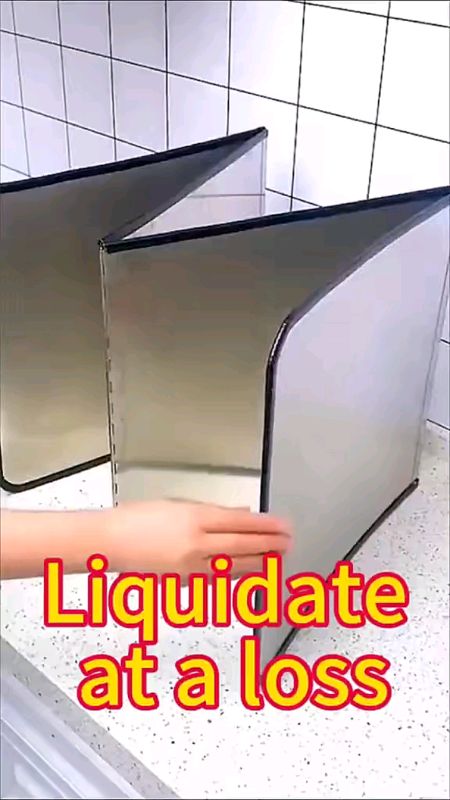 #Stainless Steel #foldable #Kitchen Gas #stove #baffle Plate #Removable Kitchen Stainless Steel #Oil Baffle #tool #diy  #guard #SpillGuard #trend