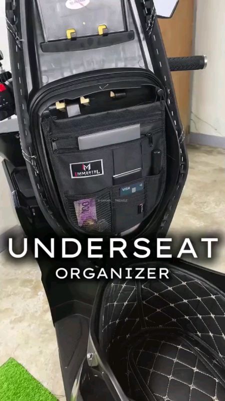 Motor Underseat Organizer by Immortal - Click, Aerox, NMAX, PCX, Click, Sporty, Mio and many more #FreeCoinsInShopeeVideo #ShopeePHPaydaySale  #MasMur