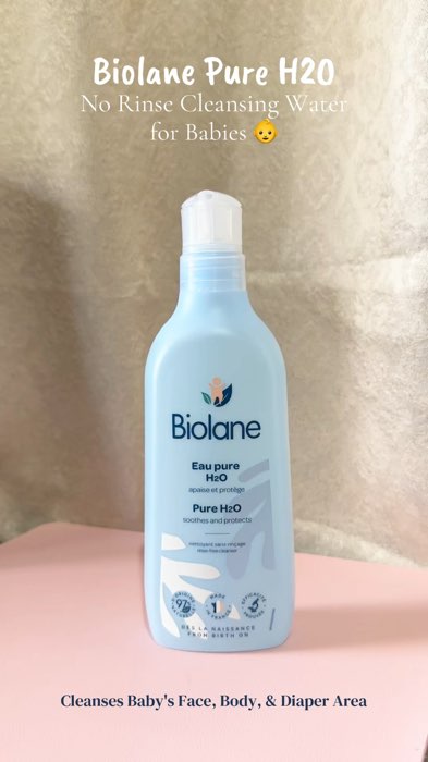 ￼Biolane Pure H2O Cleanser 350ml/750ml – 97% Natural, Rinse-Free Micellar Water for Baby’s Skin#AngDaliDaliSaSaShoppe #orderNasaShoppe #HugotSaShoppe