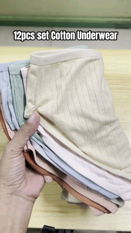 12PCS Assorted Soft Women Panties Underwear Basic Mid-Waist Panty set#12PCSAssortedSoftWomenPantiesUnderwearBasicMidWaistPantyset