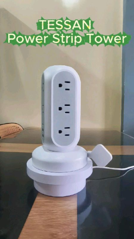 #surge #protector #extension #cord #electric #tessan #tower #strip #electrical #wire #home #charger #aesthetic #spacesaver