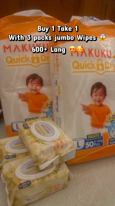 #makukudiaper #diaper #mommy #baby #sale #buy1take1 #freewipes #makuku #goodquality