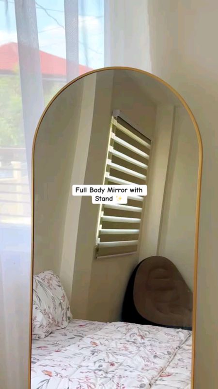 Mirror Full Body Mirror with Stand Nordic style HD Wall Aesthetic whole body mirror for bedroom #MasMuraSaShopee #FreeCoinsInShopeeVideo