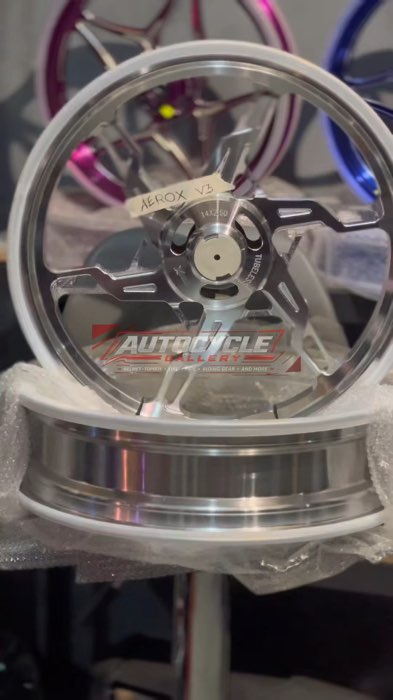 BOMX HEXA SILVER FOR AEROX V3 🔥❤️ #fyp #bomx #autocyclegallery