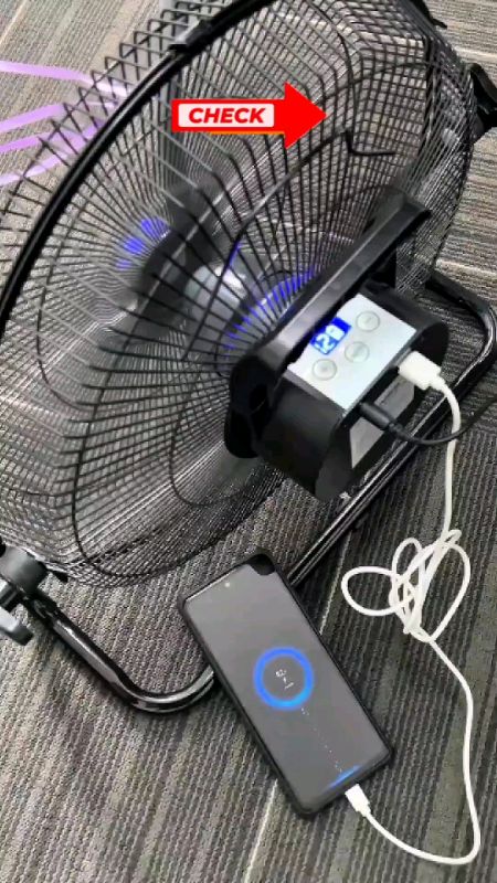 Solar Floor Fan with Solar Panel 12" 14" 16" Sizes 12 Gears Strong Wind #FreeCoinsInShopeeVideo #MasMuraSaShopee #ShopeePHPaydaySale #HugotSaShopee