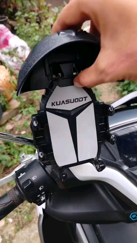 #Motorcycle Bicycle Phone Holder with Sunscreen Sunproof Waterproof Helmet Anti-Glare Stand Bracket
