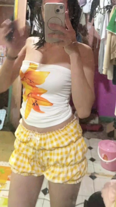 #terno #bubbleshort #summeroufit #Outfit #yellow