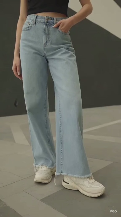 high waist wide leg trendy maong jeans #buynow #jeans #shopenow #trend #shoppefineds #budol #shoppebudol