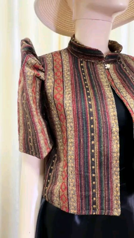 Modern Filipiniana Bolero Only Cheska with Chinese Colar #filipiniana #chinese #Fashion #affordable #legit #fyp