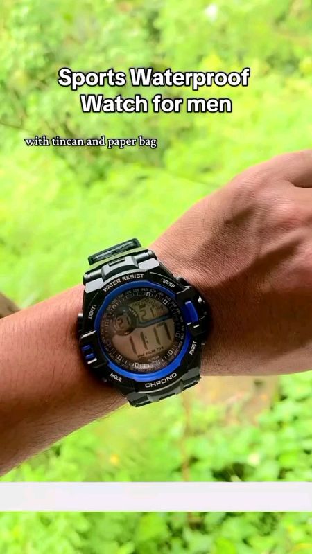waterproof men's watch digital with light free box #formen #watch #waterproofwatch