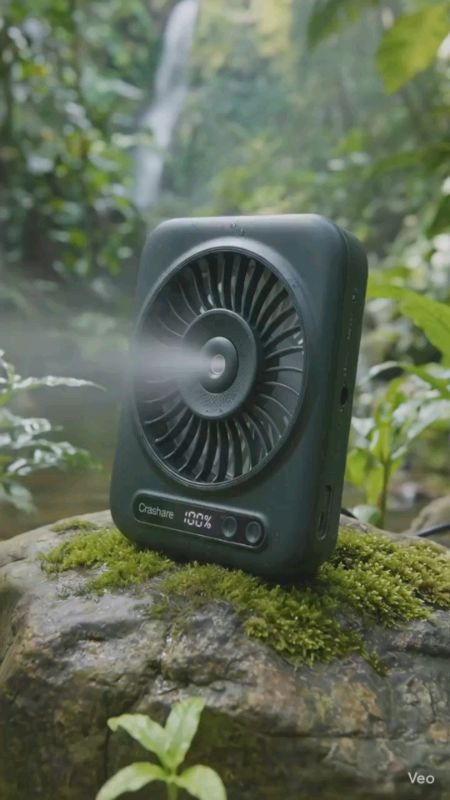 Orashare DFM02 Mist Cooling Desk Fan 4000mAh  Rechargeable  strong Wind #Orashare #DFM02 #deskfan #mist #MasMuraSaShopee #shopeeph
