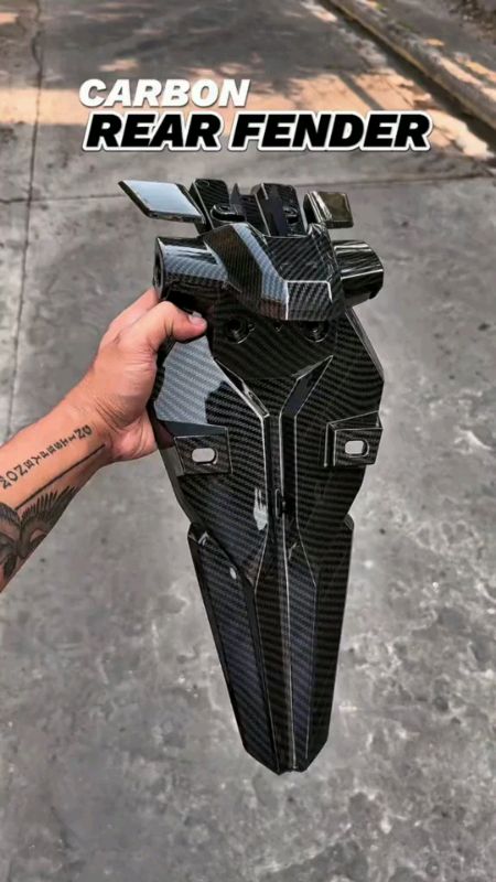 Bimota Honda Click Rear Fender Cover 3-In-1 Set Trim Carbon Fiber For Click 125i /150i#FreeCoinsInShopeeVideo #MasMuraSaShopee #ShopeePHPaydaySale