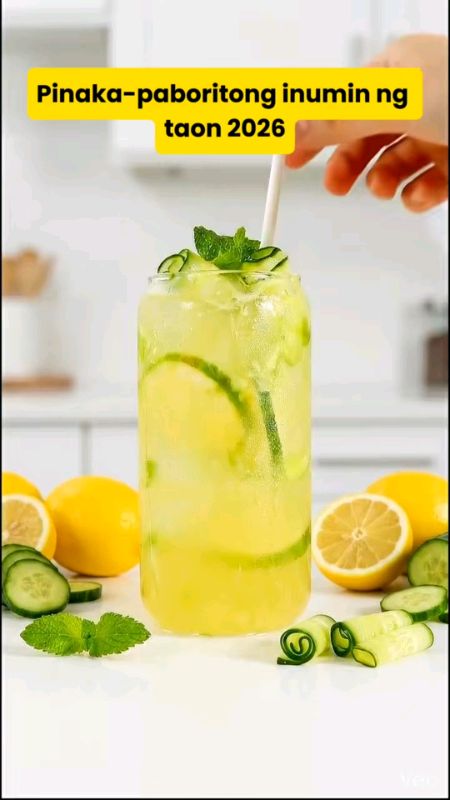 #Buy1 Get1 3F Food Lemon Cucumber Green tea Natural Detox & Refreshing