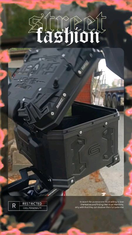 Sec Black Ghost Top Box #sec #hondaclick #sectopbox #topbox motorcycle top box #motorcycle #motorcycletopbox