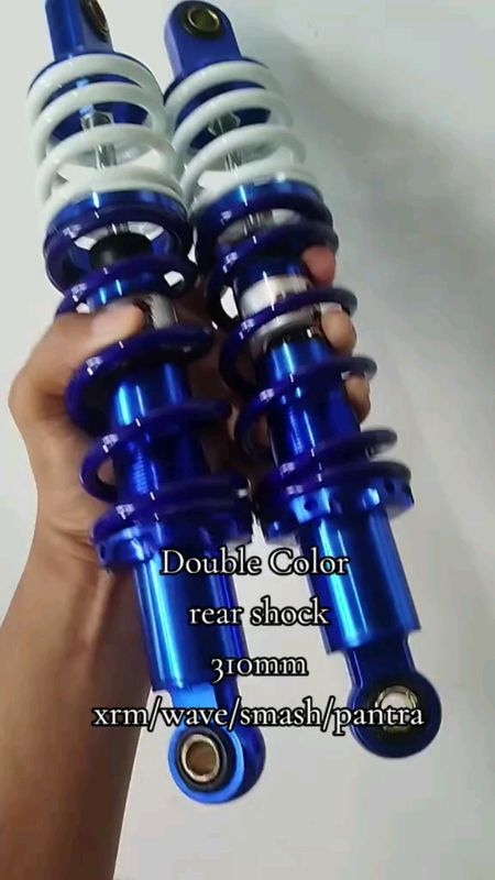 310mm Rear Dual Color Shock Absorber 1 set for XRM wave TMX smash Rs 15#fyp #murasashooppee #freecoinsinshoppeevideo #bestseller #sulit