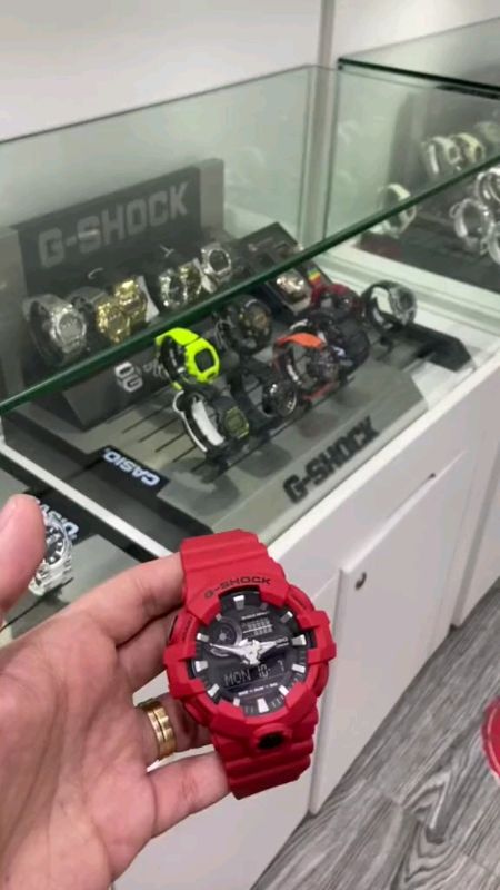 Casio G-Shock Red Resin Digital Watch For Men CGA-700-4ADR #FreeCoinsInShopeeVideo #masmurasashopee