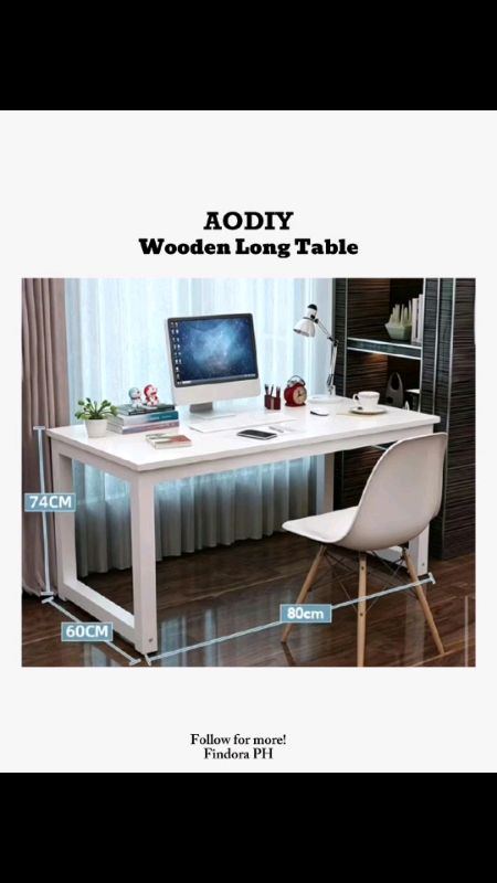 AODIY Desk Computer Long Table #table #long #computer #desk #minimalist #fyp #trending #aodiy